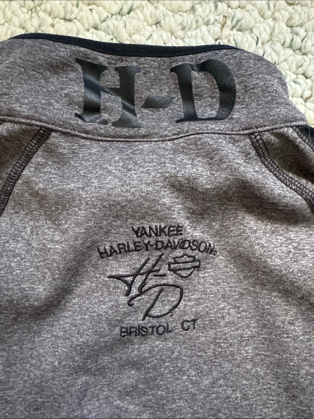 Harley-Davidson Quarter Zip Pullover - Picture 4 of 5